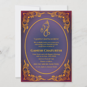 Ganesh Chaturthi Puja Einladung