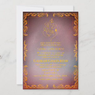 Ganesh Chaturthi Puja Einladung