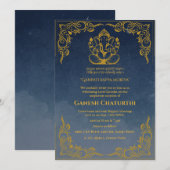 Ganesh Chaturthi Puja Einladung (Vorne/Hinten)