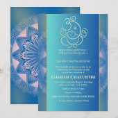 Ganesh Chaturthi Puja Einladung (Vorne/Hinten)