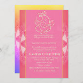 Ganesh Chaturthi Puja Einladung (Vorne/Hinten)