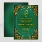 Ganesh Chaturthi Puja Einladung (Vorne/Hinten)