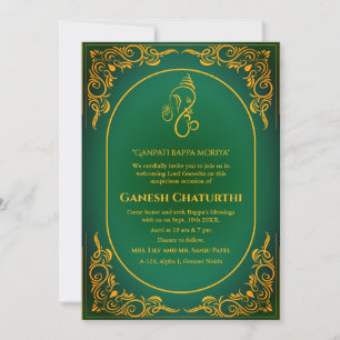 Ganesh Chaturthi Puja Einladung