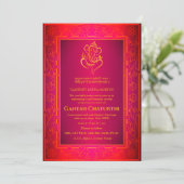 Ganesh Chaturthi Puja Einladung (Stehend Vorderseite)