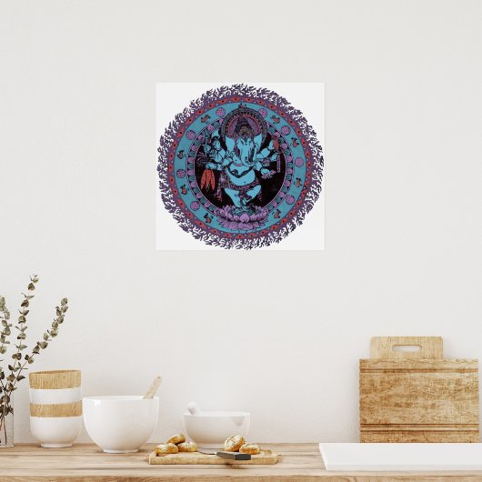 Ganesh Dancer Poster (Küche)