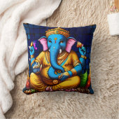 Ganesh Deity Idian God Cushion Throw Kissen (Decke)