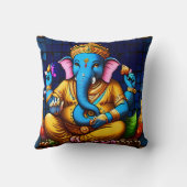 Ganesh Deity Idian God Cushion Throw Kissen (Rückseite)