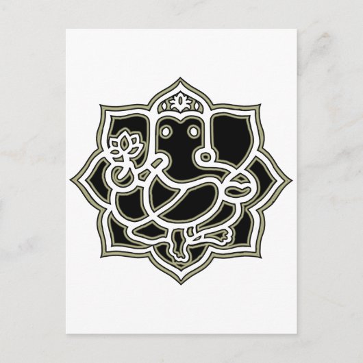 Ganesh, der Geber erfolgreicher Postkarten (Vorderseite)