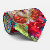 Ganesh Elephant God Psychedelic EDM 90er Rave Mens Krawatte (Gerollt)
