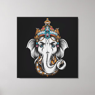 Ganesh Elephant Leinwanddruck
