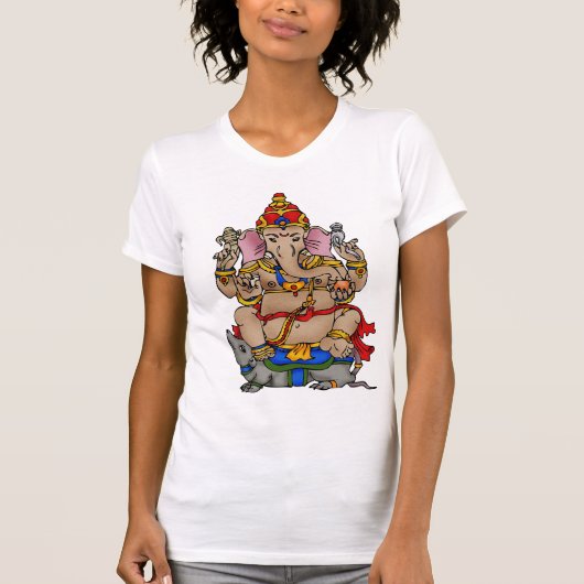 Ganesh Farbe T-Shirt (Vorderseite)