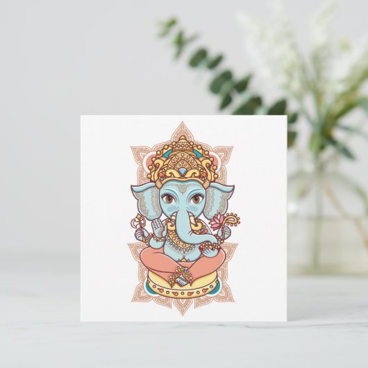 Ganesh Feiertagskarte (Stehend Vorderseite)