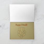 Ganesh Foto Diwali Card - Landschaft Karte (Innenseite)