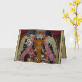 Ganesh Foto Diwali Card - Landschaft Karte (Gelbe Blume)