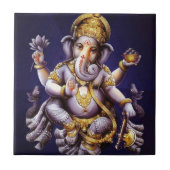 Ganesh Ganesha asiatischer Elefant-Gottheit Fliese (Vorderseite)