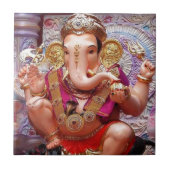 Ganesh Ganesha asiatischer Elefant-Gottheit Fliese (Vorderseite)