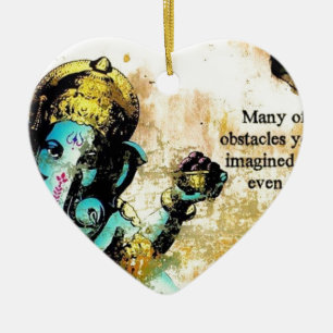 Ganesh Ganesha asiatischer Elefant-Gottheit Keramikornament