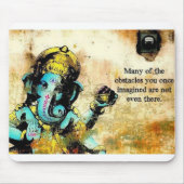 Ganesh Ganesha asiatischer Elefant-Gottheit Mousepad (Vorne)