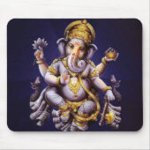 Ganesh Ganesha asiatischer Elefant-Gottheit Mousepad (Vorne)