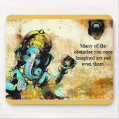 Ganesh Ganesha asiatischer Elefant-Gottheit Mousepad (Vorne)