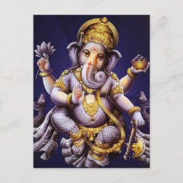 Ganesh Ganesha asiatischer Elefant-Gottheit Postkarte