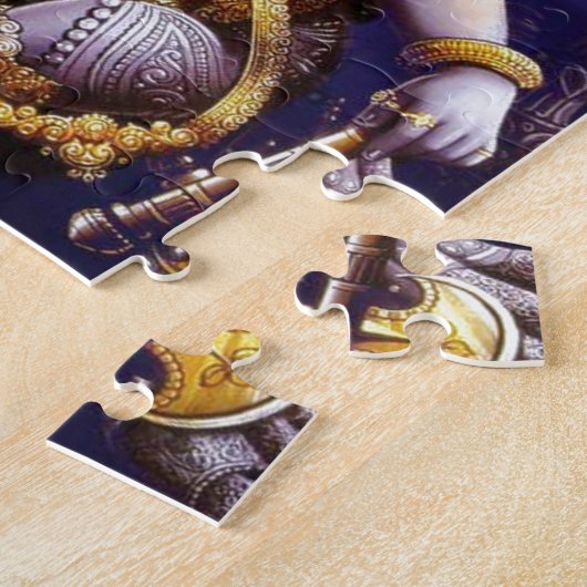 Ganesh Ganesha asiatischer Elefant-Gottheit Puzzle (Seite)