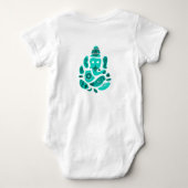 Ganesh Ganesha Diety Elephant Baby Jersey Baby Strampler (Rückseite)
