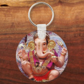 Ganesh Ganesha Hindu India Asian Elephant Deity Schlüsselanhänger (Vorderseite)