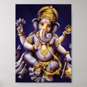 Ganesh Ganesha Hinduismus Indien asiatischer Elefa Poster