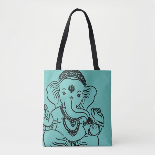Ganesh ganz über DruckTasche Tasche (Vorderseite)