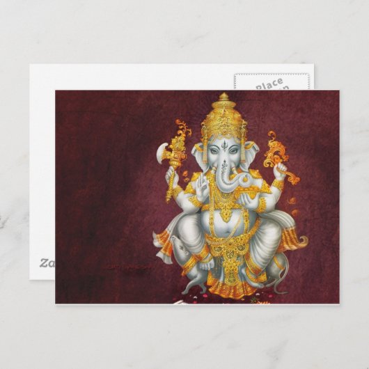 Ganesh Glory Postkarte (Vorne/Hinten)