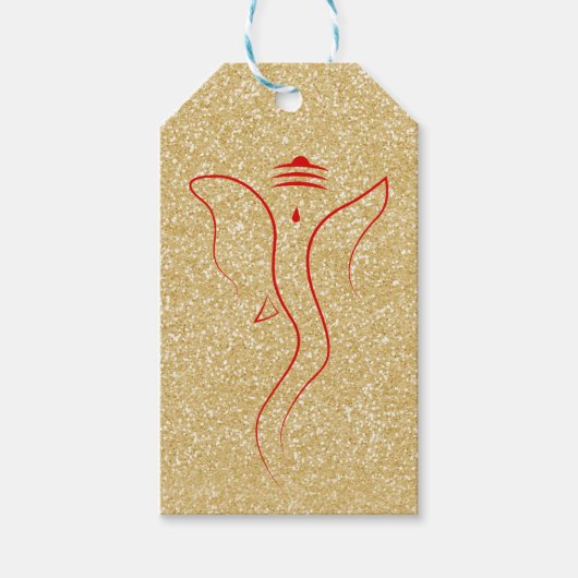 Ganesh Gold Geschenkanhänger (Vorderseite)