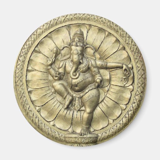 Ganesh (Golden) Magnet (Vorne)