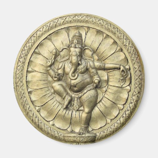 Ganesh (Golden) Magnet (Vorne)