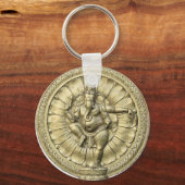 Ganesh (Golden) Schlüsselanhänger (Vorderseite)