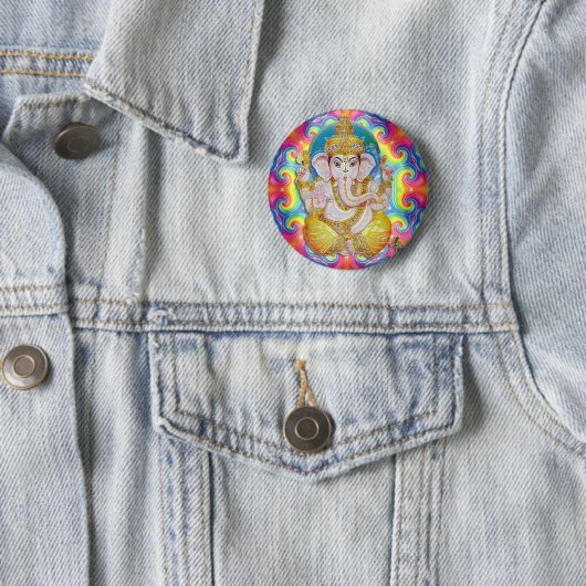 Ganesh- GoodLuck Knopf Button (Beispiel)