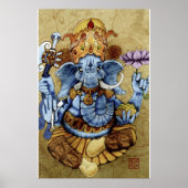 Ganesh Großdruck Poster (Vorne)