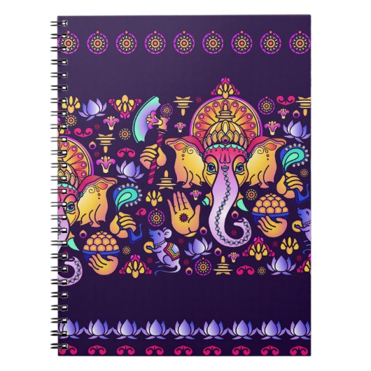 Ganesh Hindu Gott: Feierlich nahtlos Notizblock (Vorderseite)