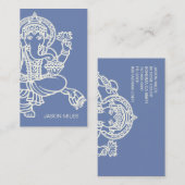 Ganesh Hindu Gott Yoga oder Meditationslehrer Visitenkarte (Vorne/Hinten)