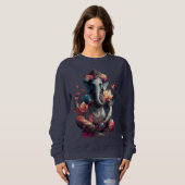 Ganesh Hindu Kapuzenpullover Sweatshirt (Vorne ganz)