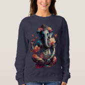Ganesh Hindu Kapuzenpullover Sweatshirt (Vorderseite)