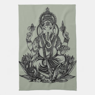 Ganesh Illustration Geschirrtuch