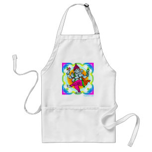 Ganesh im bunten Entwurf des Regenbogens Schürze
