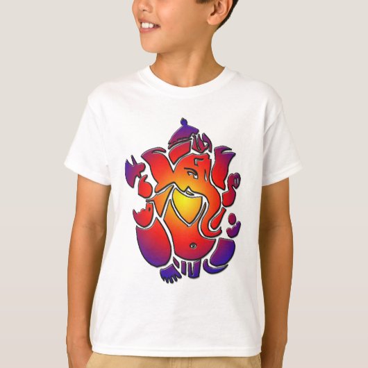 Ganesh in Farben T-Shirt (Vorderseite)