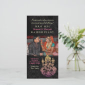 Ganesh Indian Wedding danke dir Foto Cards (Stehend Vorderseite)