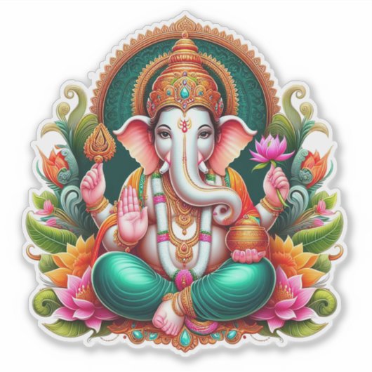 Ganesh Ji Aufkleber (Vorderseite)