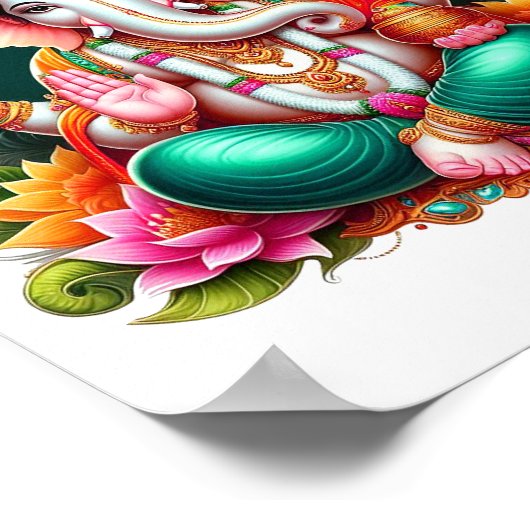 Ganesh ji poster (Ecke)