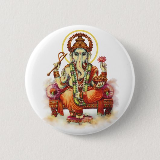 Ganesh-Knöpfe Button (Vorderseite)