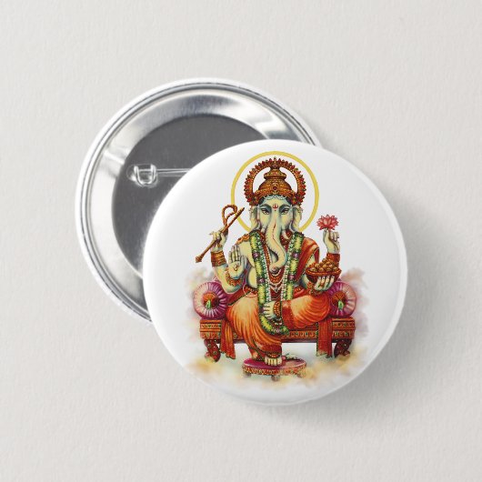 Ganesh-Knöpfe Button (Vorne & Hinten)