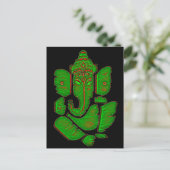 GANESH LEAF POSTKARTE (Stehend Vorderseite)